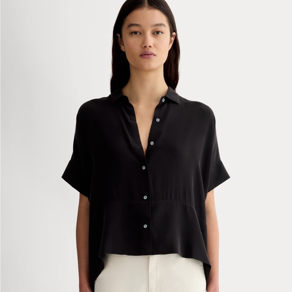 The Boxy Shirt in Washable Silk